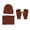 Caramel, variant on Yoyauz Winter Knitted Warm Hat Beanie Hat Collar Touch Screen Glove Set Suitable for men and women