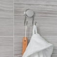 thumbnail image 3 of Better Living Stick N Lock Plus 4.33 in. H X 1.85 in. W X 2.36 in. L Chrome Silver Double Robe Hook, 3 of 4