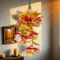 thumbnail image 4 of Fall Decor Thanksgiving Decoration Artificial Leaves Vines Outdoor Autumn Outdoor Decor Artificial Fall Maple Leaves Hanging Plants For Autumn Harvest Festival Fake Plants Indoor, 4 of 6