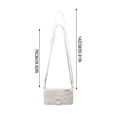 thumbnail image 3 of ZZkhGO Versatile Leather Handbag, Hanging Strap Backpack with Carrying Handle Card Slot, Convertible Purse for Daily Commute Travel Office, White, 3 of 7