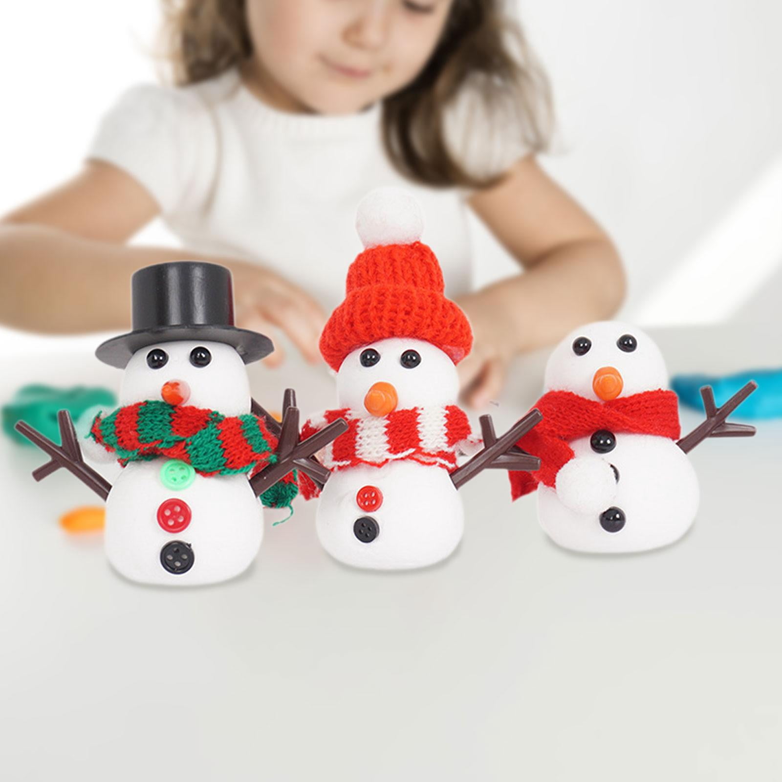 yotijay Snowman Craft for Kids Build A Snowman Kit Creative Winter Christmas Scene Props