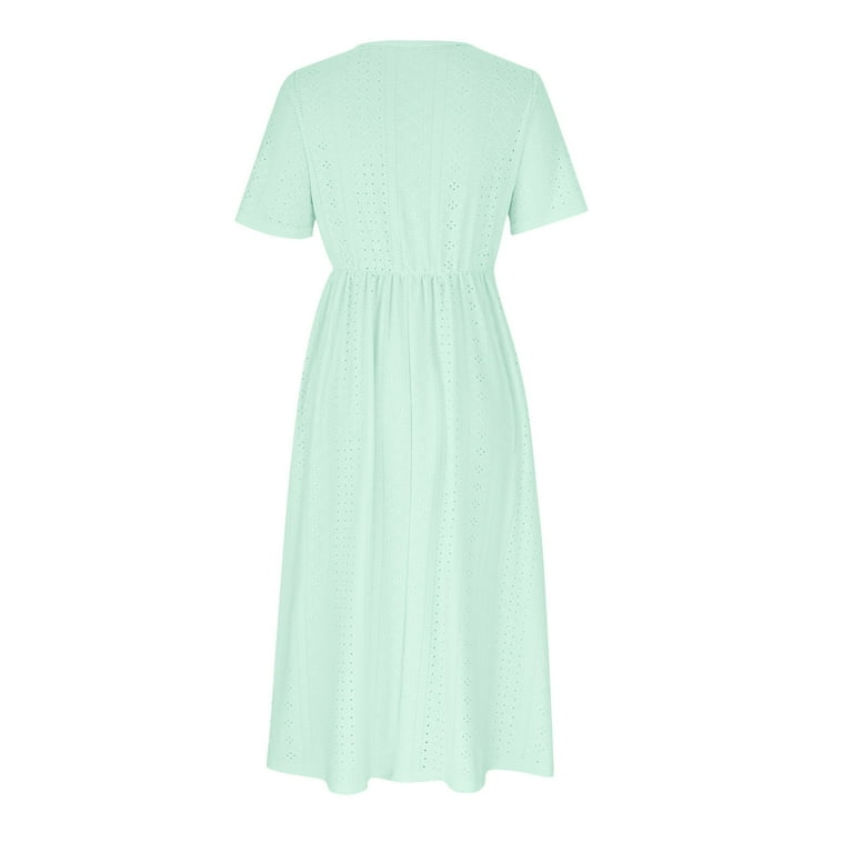 mango green stripe dress Glassworks London Green Wrinkled Simple Shift Dress main image 1