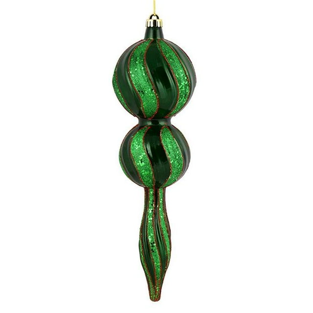 Vickerman N186904D 16.5 Po. Ornement Pailleté Bonbon Vert