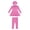 Pink, variant on JTieacloth Swimsuit Girls 3 Piece Full Cover Hijab Arabic Swimwear Sunsuit Beachwear Top Pants Cap ,Sizes 3-4 Years