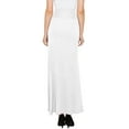 thumbnail image 4 of Made by Johnny Women's Wrapped High Low Ruffle Maxi Skirt S WHITE, 4 of 6
