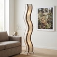 thumbnail image 7 of Eangee Home Design Wave Giant Floor Lamp, Shade Made Of Cocoa Leaves, 13x10x72 Inches, 7 of 7