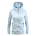 thumbnail image 2 of Mdesiwst Hooded Long Sleeve Pockets Zipper Placket Sunscreen Jacket Unisex Ultra Thin Sun Protection Fishing Coat, 2 of 7
