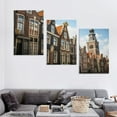 thumbnail image 4 of Nawypu  Canvas Print Pictures Wall Art Painting Beautiful Neighborhood in Rotterdam The Netherlands Framed &amp; Stretched Posters Ready to Hang Home Decor Artworks 12''x16''X3 Panels, 4 of 4
