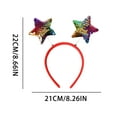 thumbnail image 2 of Boovnll Christmas Tree Decorations, Hot Christmas Headband Santa Party Decor Double Hair Clasp Hoop, Christmas Decorations, Christmas Decor, Christmas Decorations Indoor, 2 of 2