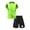 Fluorescent Green, variant on Fldy Boys Soccer Jersey Football Training Uniform Short Sleeve T-Shirts and Shorts Outfits Fluorescent Green 3XS