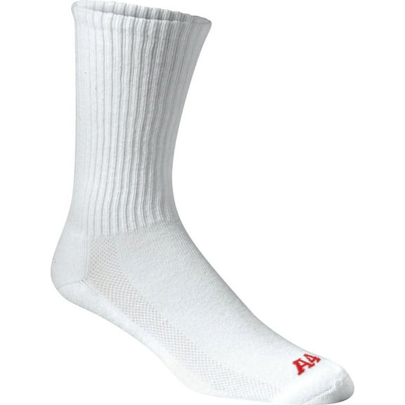 A4 Performance Crew Socks For Men in White | S8004
