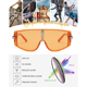 thumbnail image 4 of Gafas de sol cuadradas con parte superior plana para hombre Gafas de sol de una pieza con media montura y media montura para mujer Ormromra CPB-DE-WX335-2, 4 of 5