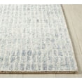 thumbnail image 4 of Hand-Tufted Pale Blue Modern Grid Area Rug, 4X6, 100% New Zealand Wool, 4 of 5
