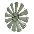 thumbnail image 2 of Galvanized Metal 26 inch Rustic Farmhouse Windmill Wall Clock - Windmill Wall Decor In Gray, 2 of 3
