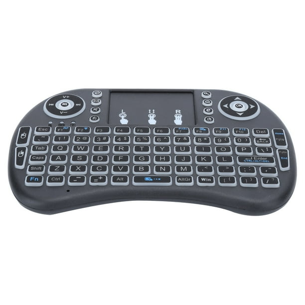Mini Teclado, Distancia de Trabajo Inteligente de 10 Metro Con Teclado Tactil de Alta Sensibilidad, Caja de TV de TV para PC PC