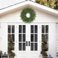 thumbnail image 2 of 26 inch Lush Christmas Wreaths for Front Door with Red Berries Christmas Decorations Real Touch Faux Cedar Wreath Large Winter Green Wreaths for Windows Outdoor Indoor Walls Home Xmas Holiday Decor, 2 of 18