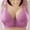Purple, variant on S LUKKC LUKKC Front Close Shaping Wirefree Bras for Women Plus Size Post-Surgery Front Closure Brassiere Comfort Full-Coverage Bralette Wireless Adjustable Bra Everyday Underwear