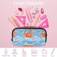 thumbnail image 4 of MUOOUM Pencil Case, Cute Carb Blue Wave Pattern Large Capacity Pencil Pouch Stationery Pen Bag, 4 of 7