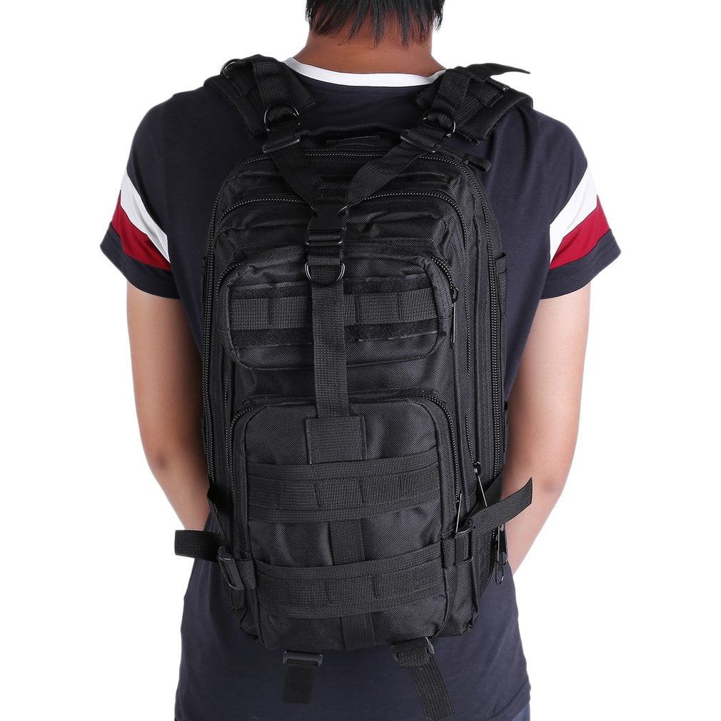 Men Canvas Backpack Camping Travel Hiking Bag Sports Rucksack Schoolbag by TRYIF