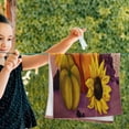 thumbnail image 3 of Fall Pumpkins Sunflowers Hand Towels for Bathroom, Oil Painting Style Kitchen Towel 2 PCS Ultra Soft and Highly Absorbent Decorative Fingertip Face Bath Towels for Spa & Hotel, 28.3"x 14.4", 3 of 5