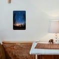 thumbnail image 3 of Starry Night Sky Retro Iron Sign - Deep Blue, Infinite Cosmic Design for Christmas Decor & Gifts, Perfect for Room Decor, 3 of 8