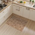 thumbnail image 2 of ODIKA 3'x5' Tan Beige Scattered Pebble Stone Abstract Washable Area Rug Modern Dotted Speckled Contemporary Design for Hallway, Laundry Room, Non-Slip, Flatweave, Easy Care, 2 of 7