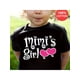 thumbnail image 1 of Mini's Girl" Soft Cotton Short Sleeve T-Shirt for Youngsters Girls - Cute Heart Print, Comfortable & Casual Summer Tee, Machine Washable, Loose Fit, Black, Youngsters Girls Clothes, 1 of 7