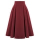 thumbnail image 1 of Falda, falda midi de corte A de mediados de siglo con cintura alta, 1 of 6