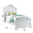 thumbnail image 4 of Acme Estrella Twin Bed White, 4 of 6