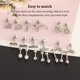 thumbnail image 3 of Minnieouse 20 pendientes de tuerca para mujer, fiesta de compromiso, aniversario, vacaciones, piercing, joyería de vacaciones para mujer Cadenas y cordones para anteojos Minnieouse AP012711-01, 3 of 6