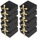 thumbnail image 1 of 10Pack Black Gift Boxes with Lids, 8X8X4 Inch Groomsmen Proposal Box, Luxury Black Gift Box with Ribbon for Wedding Box, 1 of 5