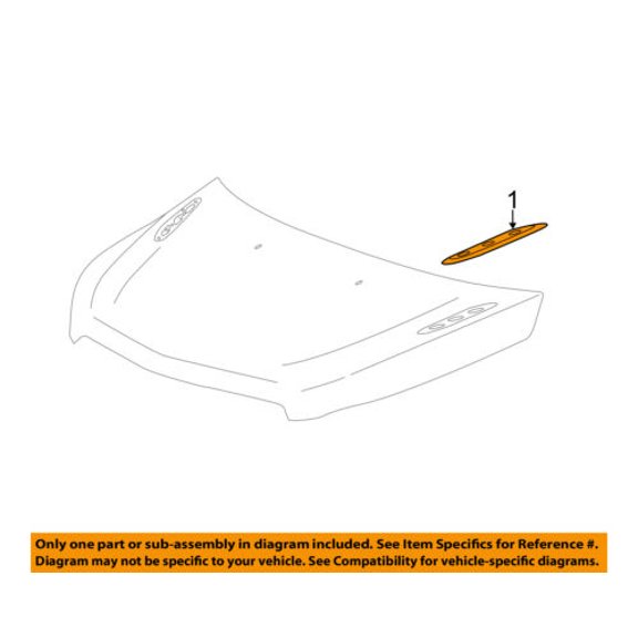 Buick GM OEM 13-16 Enclave Hood-Molding Trim Left 23142430