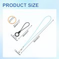 thumbnail image 2 of Uxcell Long Strap ID Card Holder Keychains 1Set Sky Blue, 2 of 6
