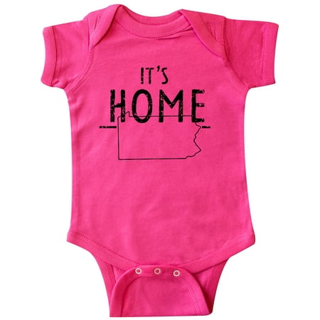 

Inktastic It s Home- State of Pennsylvania Outline Distressed Text Gift Baby Boy or Baby Girl Bodysuit