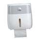 thumbnail image 2 of Soporte de Papel Higiénico Montada en la Pared, Caja de Almacenamiento de Tejido Higiénico de Doble Capa Fácil de Instalar Respirdo Adhesivo Con Cajón para Baño Familiar, 2 of 8