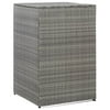 Single Wheelie Bin Shed Anthracite 29.9"x30.7"x47.2" Poly Rattan