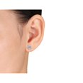 thumbnail image 2 of 1.25 Carat (ctw) Lab-Created White Sapphire Earrings in Sterling Silver, 2 of 3