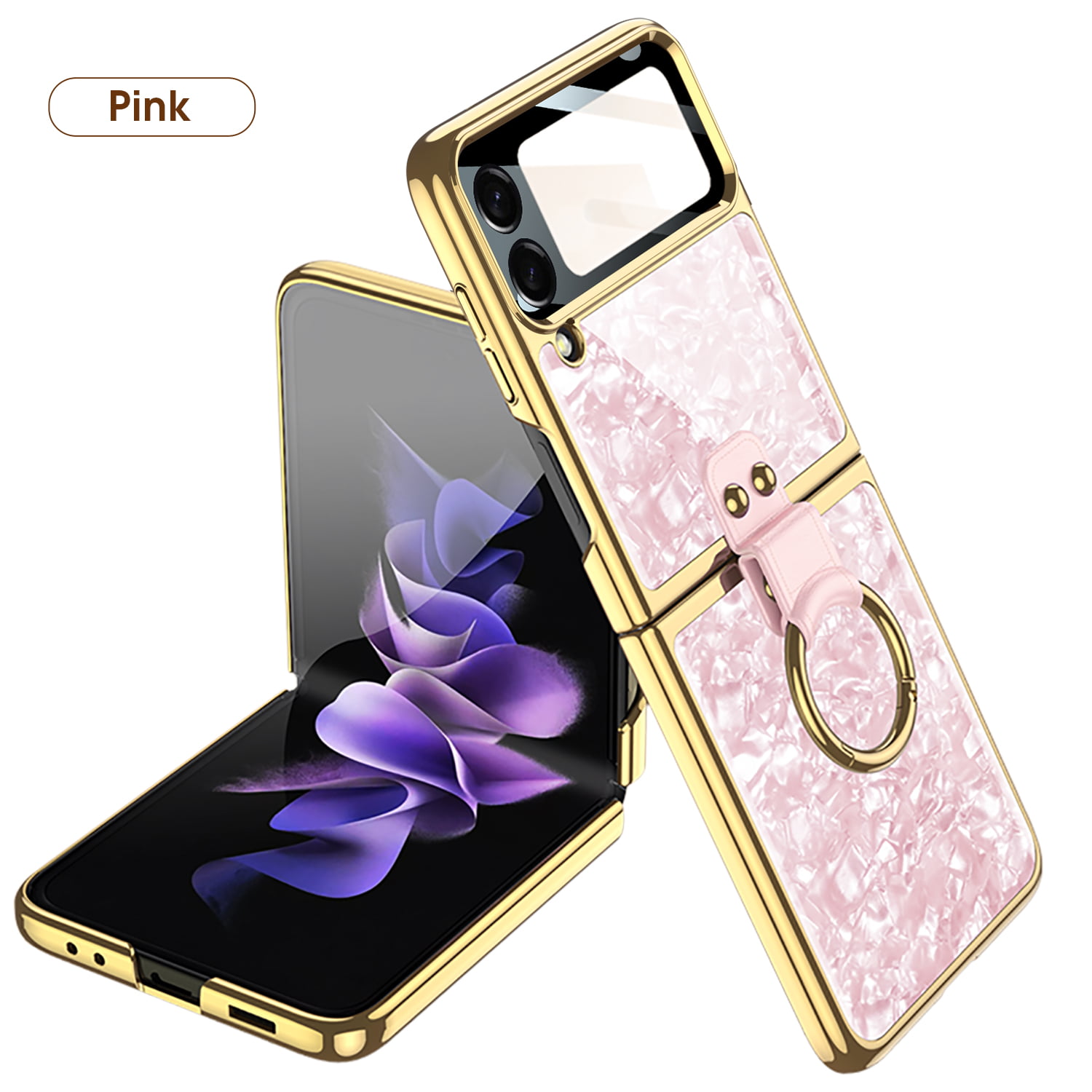 G2M for Flip Case with Elegant Ribbon and Leather Protector, for Samsung  Galaxy Z Flip 4 & Flip 3 (Military Orchid,Galaxy Z Flip 3) : :  Electronics