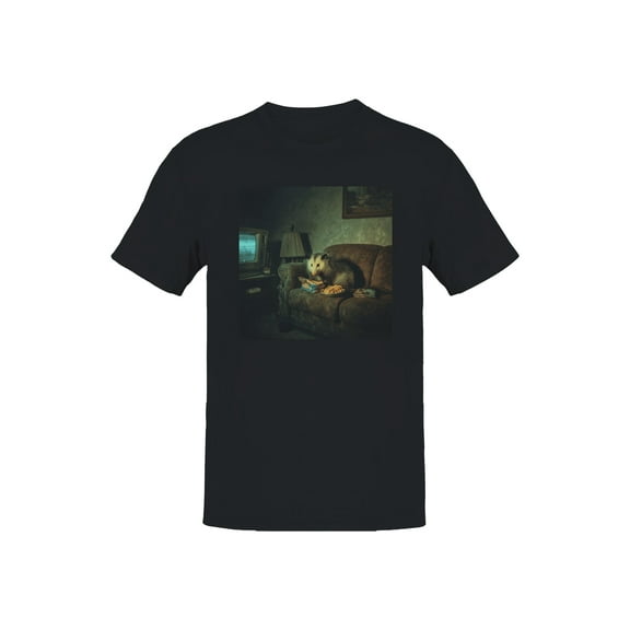 Cozy Opossum Snack Time Vibes Men's T-shirt