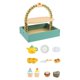 thumbnail image 3 of Juego de Té de Madera, Vajilla de Fiesta, Juguete Artesanal de Madera, Juego de Simulación con Juguetes de Madera, Regalo para Niños de 3 a 6 años, 3 of 7