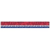 Beistle Club Pack of 6 Metallic Red, Silver and Blue Patriotic Fringe Drape Hanging Party