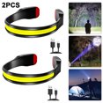thumbnail image 1 of Faro LED COB Portátil Linterna Frontal 500LM para Acampar Y Senderismo (negro) 2 Uds., 1 of 9