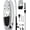 Black-White, variant on Naipo 10 in Inflatable Stand up Paddle Board 6 in Thick  SUP Paddle Board with Paddleboard Accessories Triple Action Pump Fishing Green