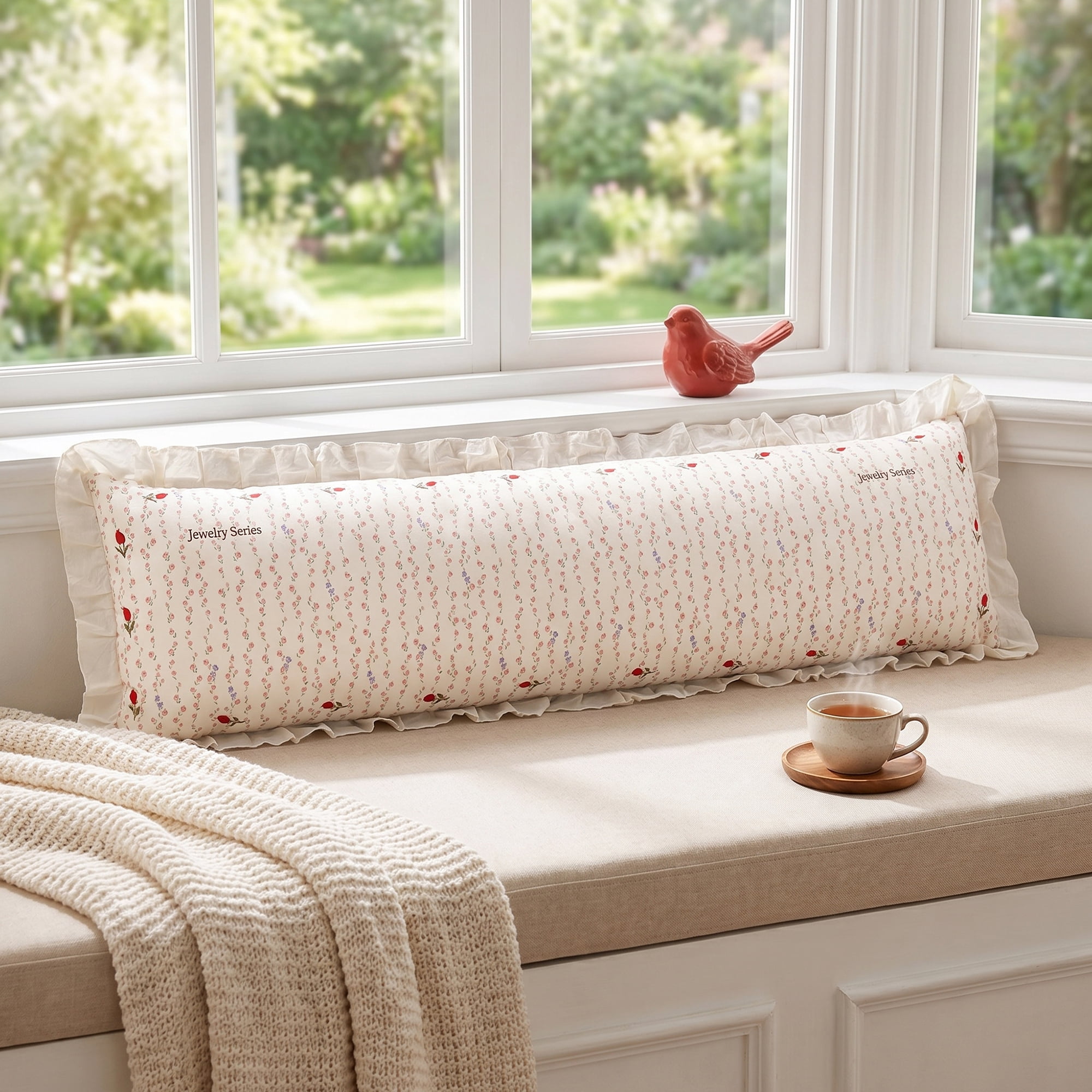 Unique Bargains Soft Cooling Polyester Breathable Pillowcase Cover 20"x48" Apricot A