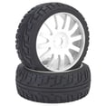 thumbnail image 2 of RC Roue, Jante de Pneu RC Pneu en Caoutchouc RC Roue de Voiture RC, Jante de Moyeu Pneus pour Voiture RC de Course 1/8, 2 of 8
