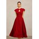 thumbnail image 3 of Vestido Bellabarnetten Verna Halter Folds Maxi para mujer, 3 of 6