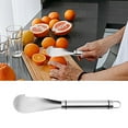 thumbnail image 4 of Orange Peeler Tool | Thickened 304 Stainless Steel | Triangular Serrated Blade for Easy Fruit Rind Removal | Ergonomic Wide Handle | Durable | Suitable for Oranges Lemons Grapefruit | 1 Piece, 4 of 4