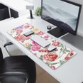 thumbnail image 2 of Long Mouse Pads for Desk,Pioneer Flower Floral Print Pattern Desk Mats on Top Of Desks, Desk Mouse Pad Extra Large with 3mm Non-Slip Base and Stitched Edge for Gaming,Office,Work,Home 31.5"x11.8", 2 of 6