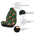 thumbnail image 6 of Honeii Vintage Santa Skiing Green Plaid for Car Seat Covers Full Set, Seat Covers for Cars, Car Seat Protector Waterproof, Leather Car Seat Cushion-2 PCS, 6 of 9