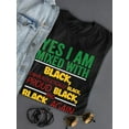 thumbnail image 3 of Mixed With Black Shaped T-Shirt Women -Image by Shutterstock, Female XX-Large, 3 of 4